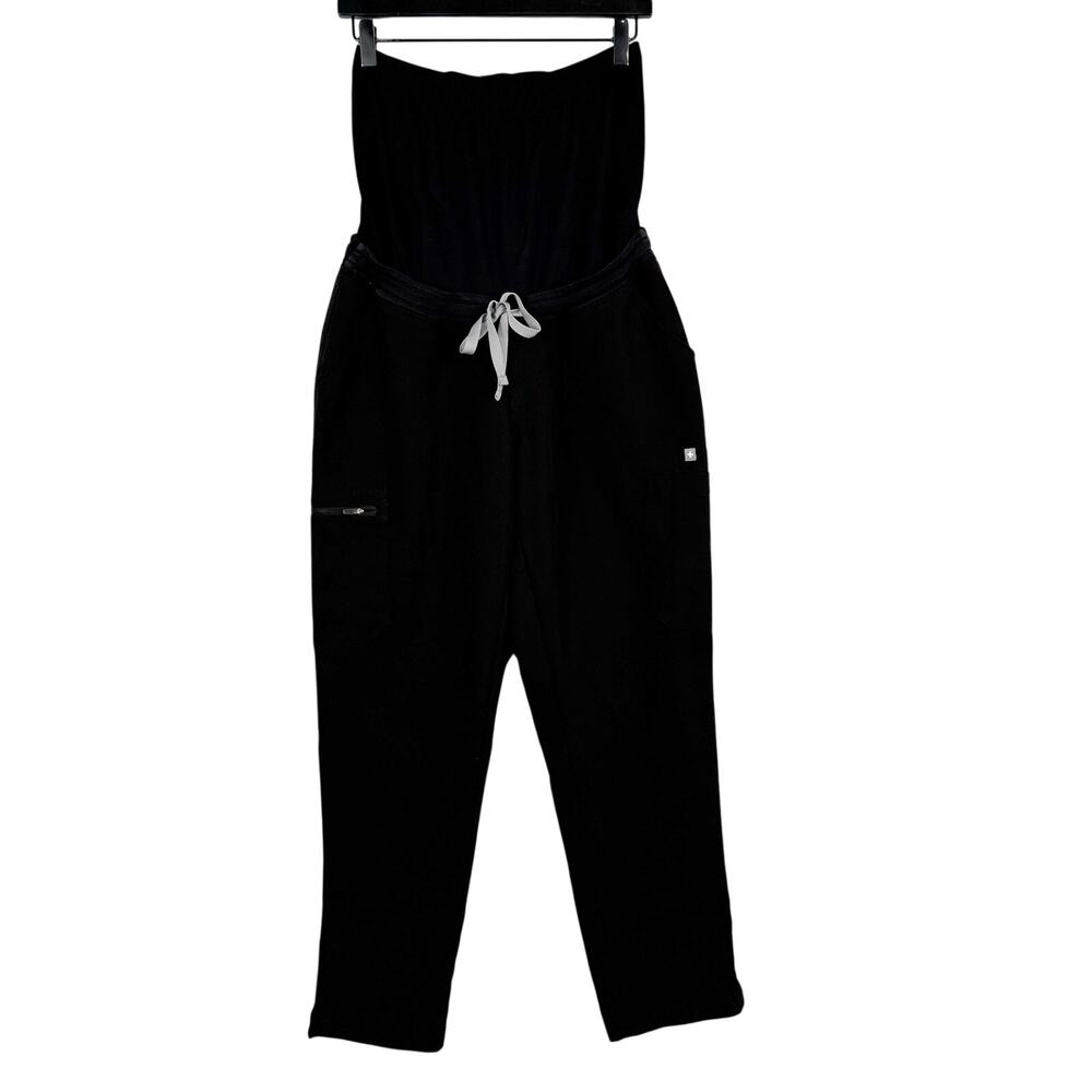FIGS Maternity Yola Skinny Scrub Pants Black 28" - M